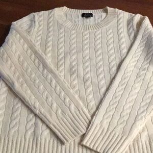 J Crew cashmere cable knit sweater